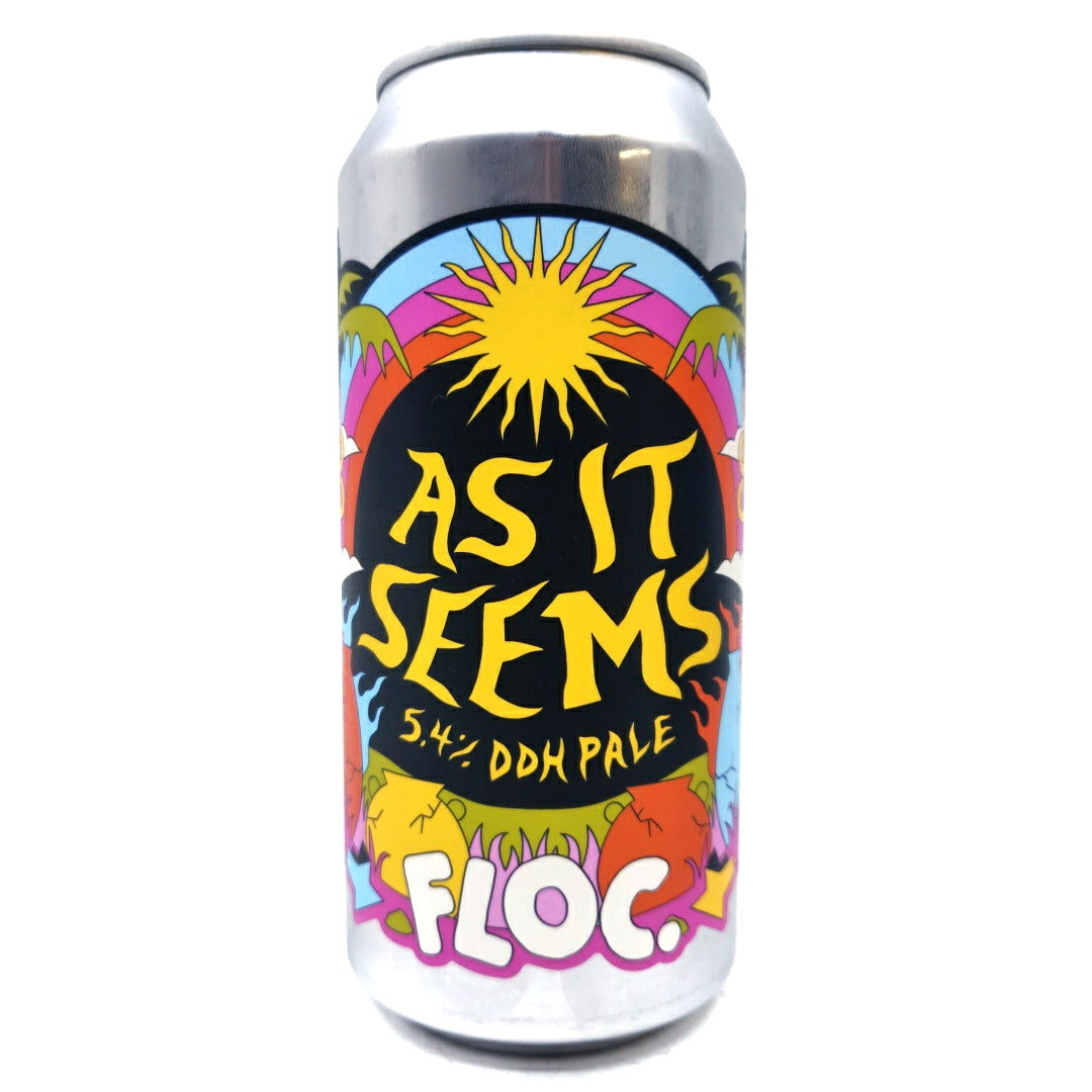 Floc Brewing As it Seems Pale Ale 5.4% (440ml can)-Hop Burns & Black