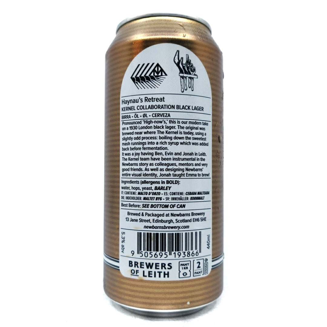 Newbarns x The Kernel Haynau's Retreat Black Lager 5% (440ml can)