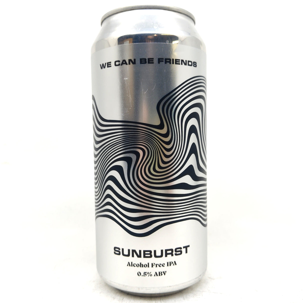 We Can Be Friends Sunburst IPA 0.5% (440ml can)-Hop Burns & Black