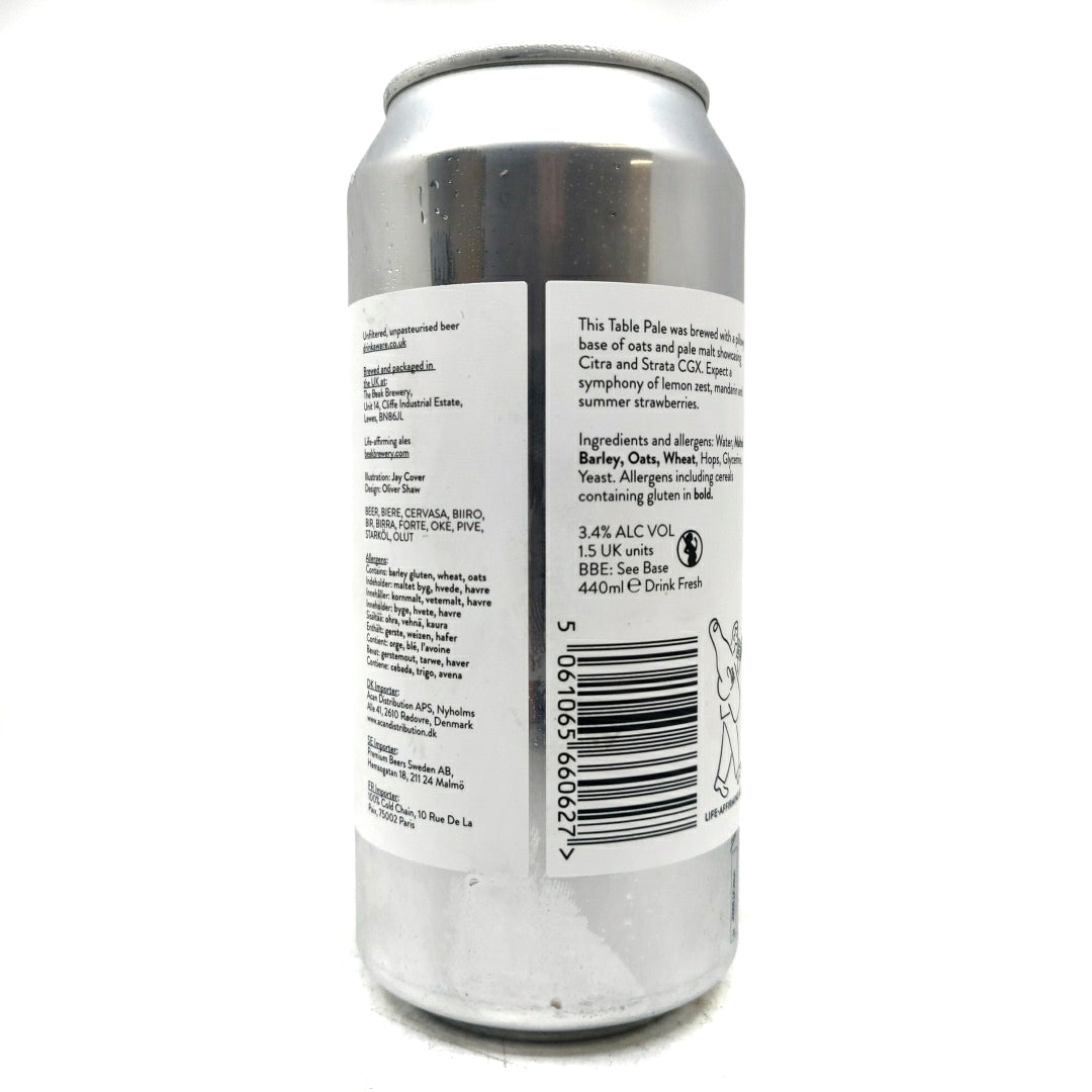 Beak Brewery Nodes Table Pale 3.4% (440ml can)-Hop Burns & Black