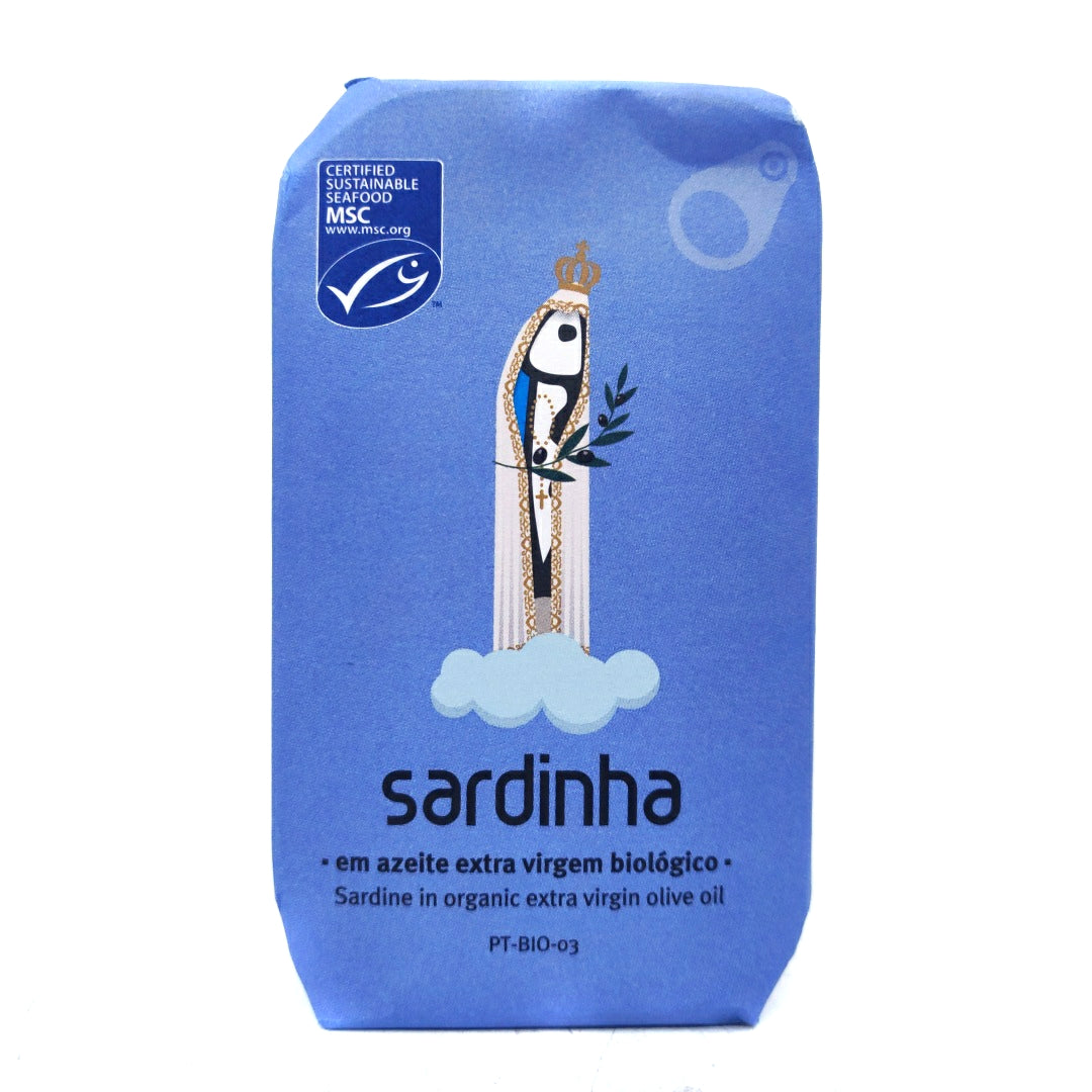 Sardinha Portuguese Sardines in Organic Extra Virgin Olive Oil (120g)