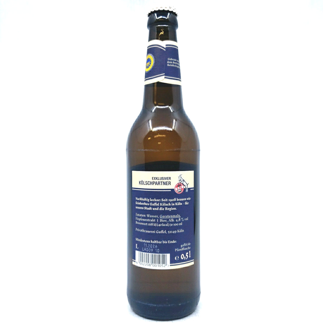 Gaffel Kolsch 4.8% (500ml)-Hop Burns & Black