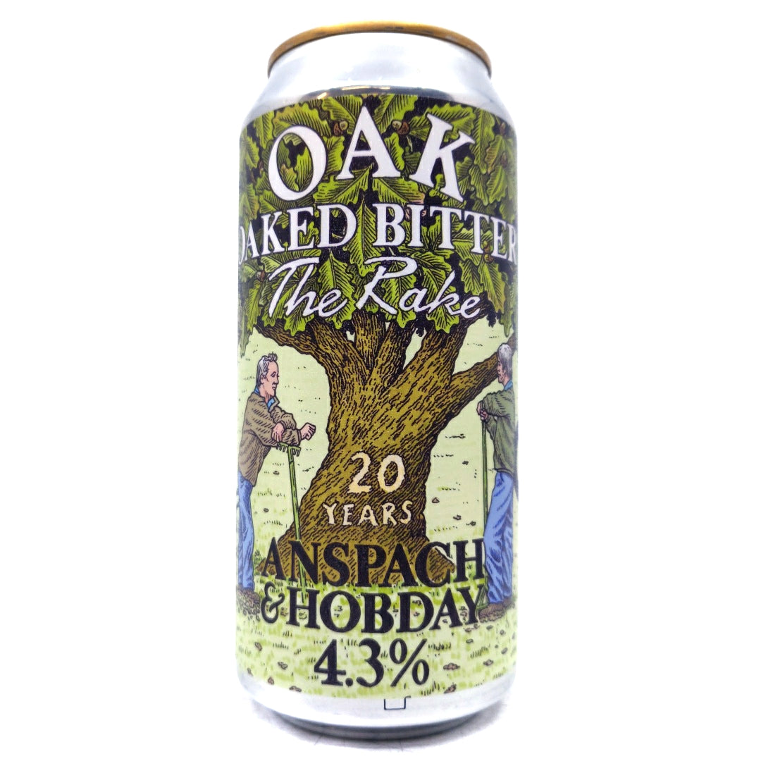 Anspach & Hobday x The Rake Oak Oaked Bitter 4.3% (440ml can)-Hop Burns & Black