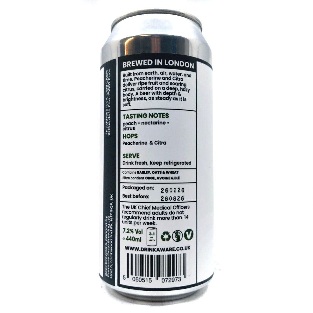 Pressure Drop Terra New England IPA 7.2% (440ml can)-Hop Burns & Black