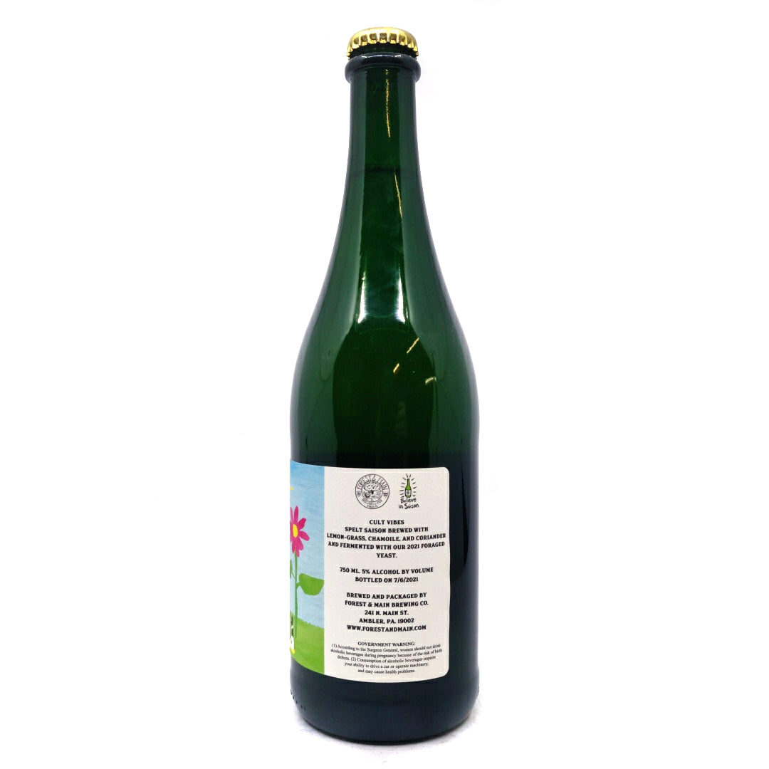 Forest & Main Cult Vibes Saison 5% (750ml)-Hop Burns & Black