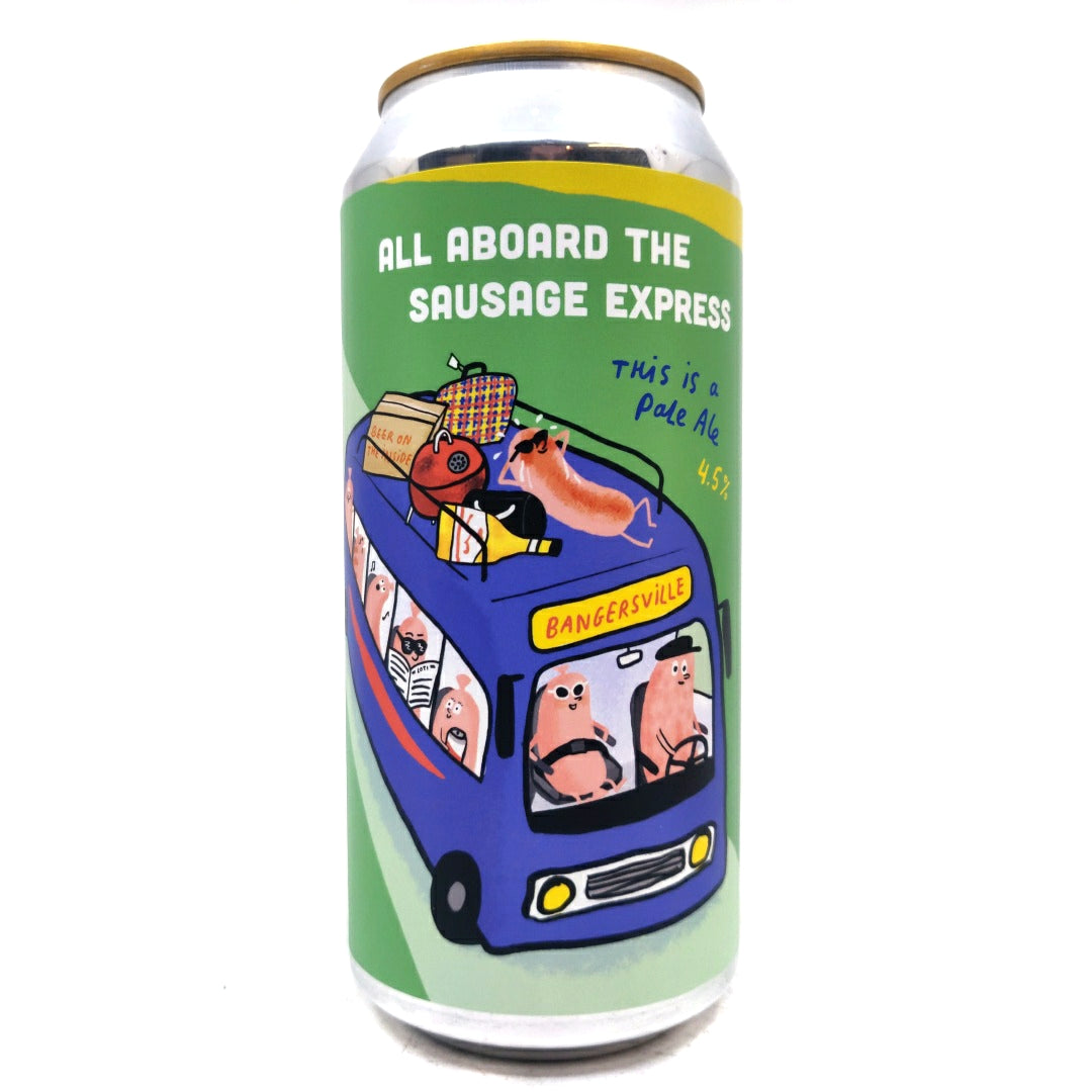 Pretty Decent All Aboard The Sausage Express Pale Ale 4.5% (440ml can)-Hop Burns & Black