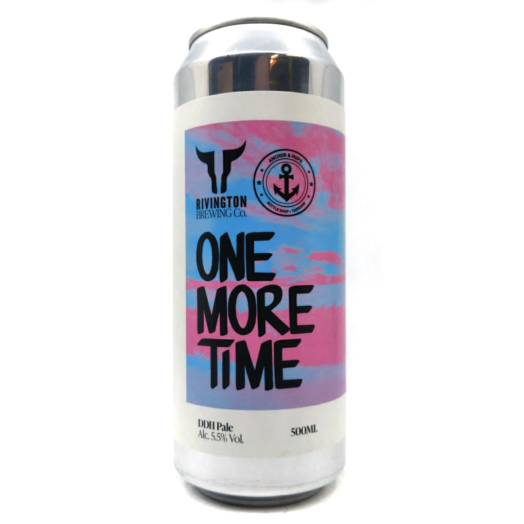 Rivington One More Time Pale Ale 5.5% (500ml can)-Hop Burns & Black