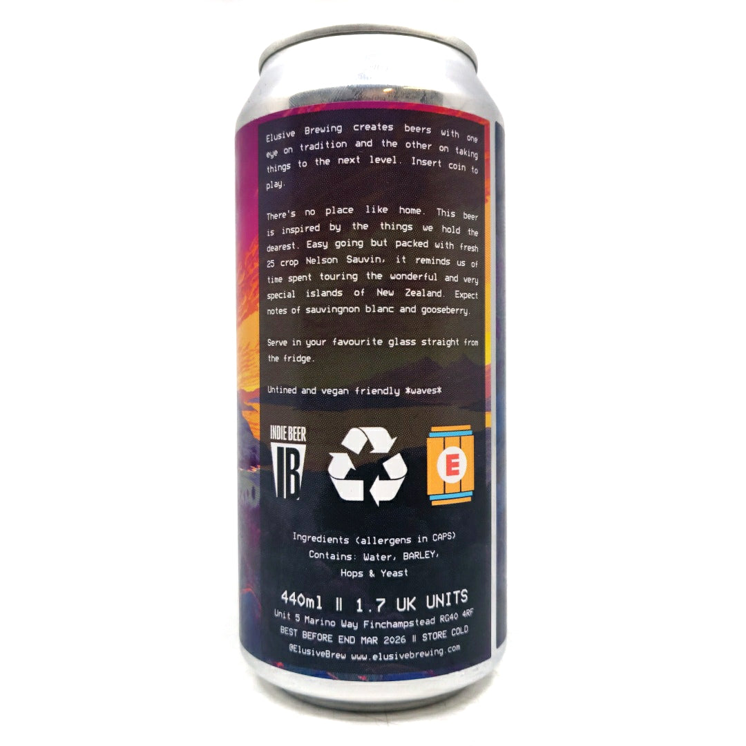 Elusive Brewing Haem Nelson Sauvin Pale Ale 3.9% (440ml can)-Hop Burns & Black