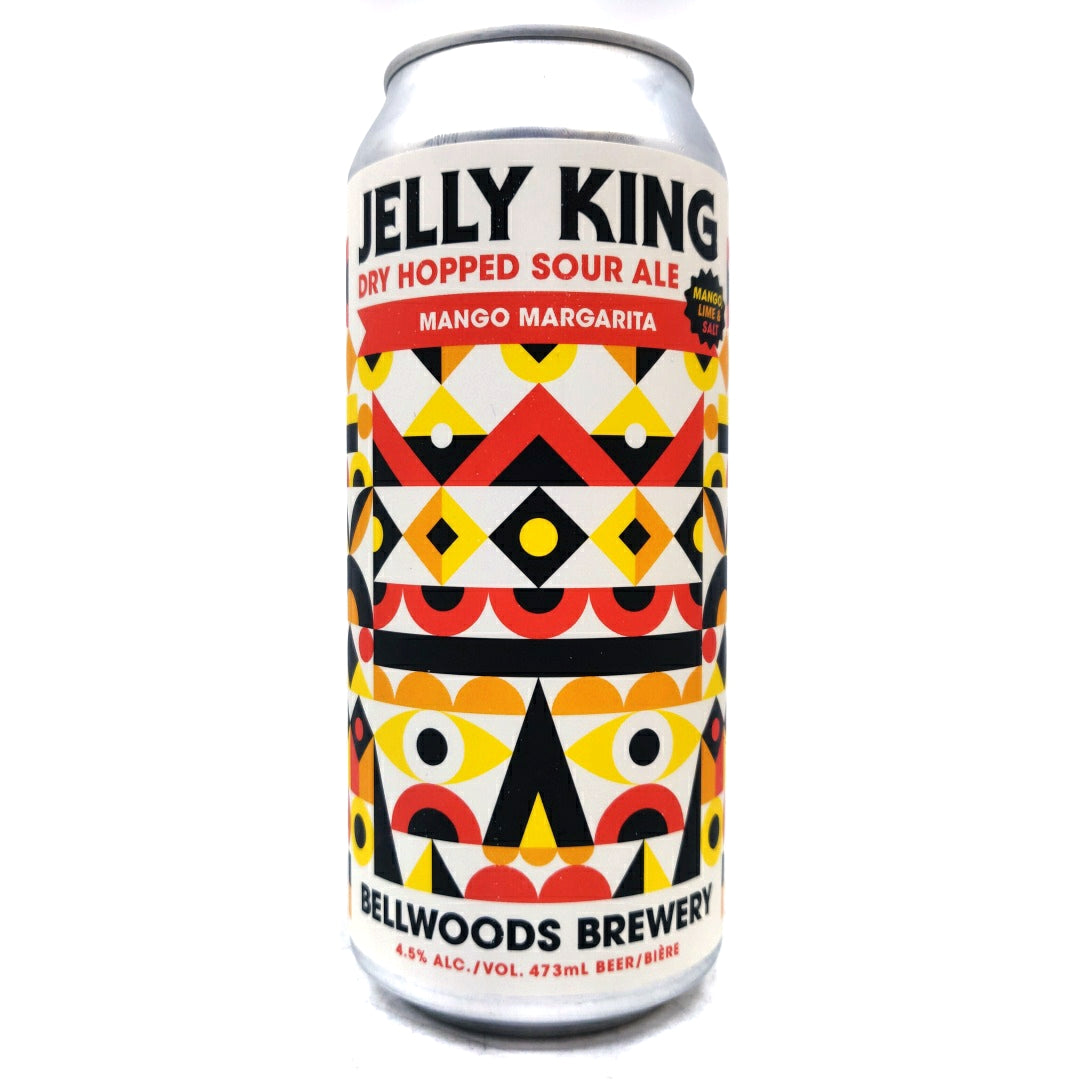 Bellwoods Jelly King Mango Margarita Dry Hopped Sour Ale 4.5% (473ml can)-Hop Burns & Black
