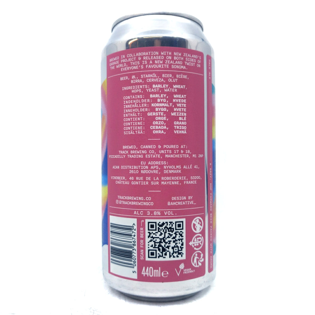 Track x Garage Project Many Moons Pale Ale 3.8% (440ml can)-Hop Burns & Black