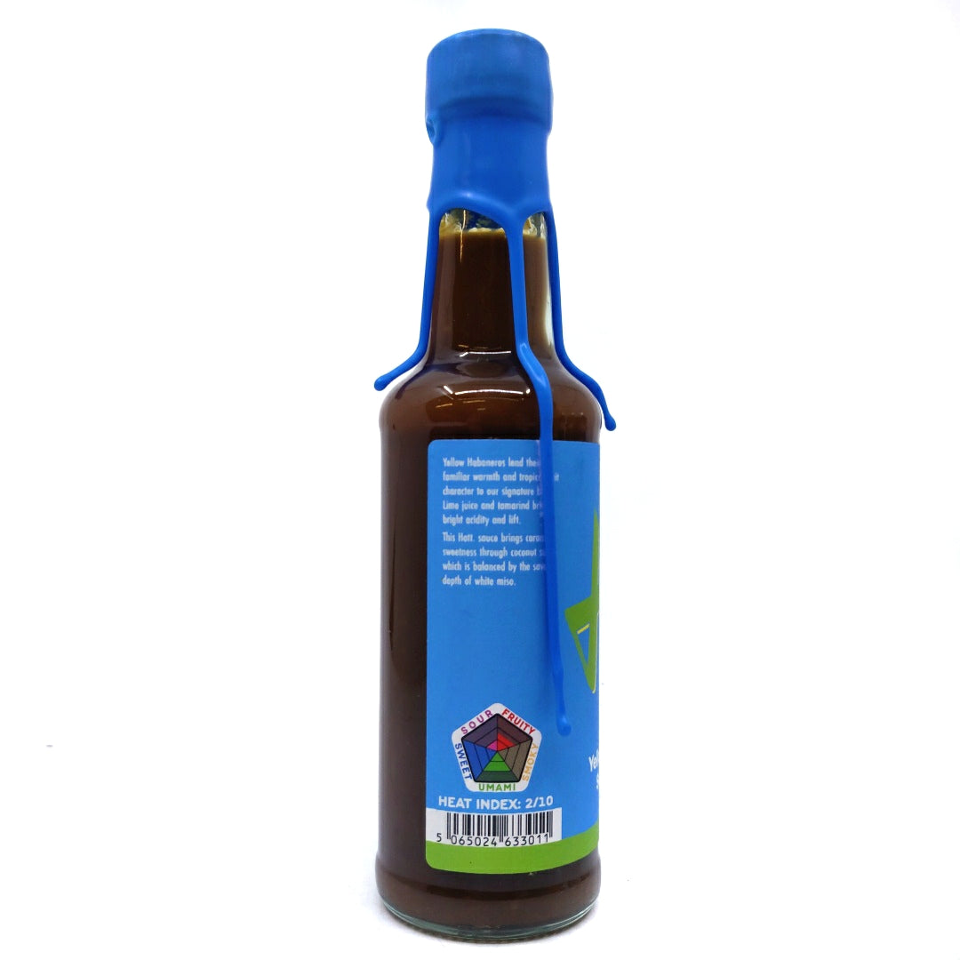 Hott Yellow Habanero Sweet Chilli Hott Sauce (150ml)-Hop Burns & Black