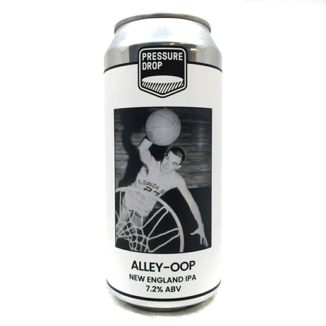 Pressure Drop Alley-Oop New England IPA 7.2% (440ml can)-Hop Burns & Black
