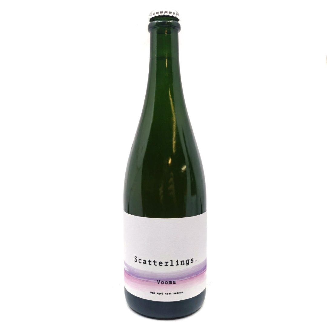 Scatterlings Vooma Oak Aged Tart Saison 6% (750ml)-Hop Burns & Black