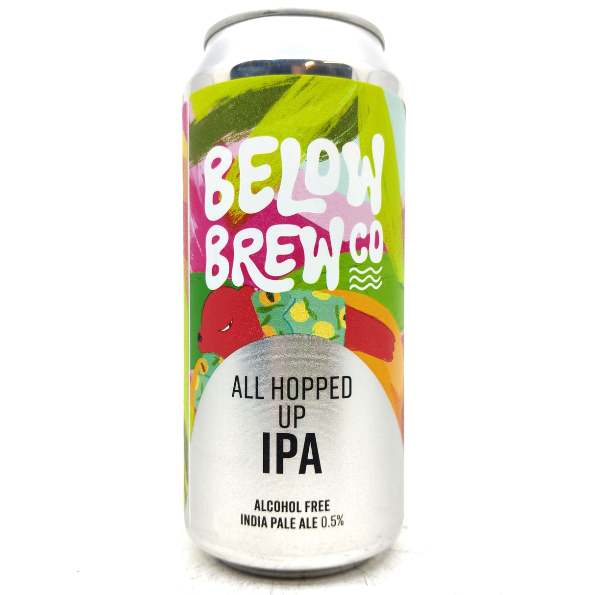 Below Brew Co All Hopped Up Alcohol Free IPA 0.5% (440ml can)-Hop Burns & Black