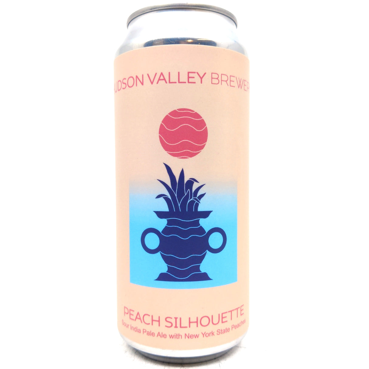 Hudson Valley Peach Silhouette Sour IPA 5% (473ml can)-Hop Burns & Black