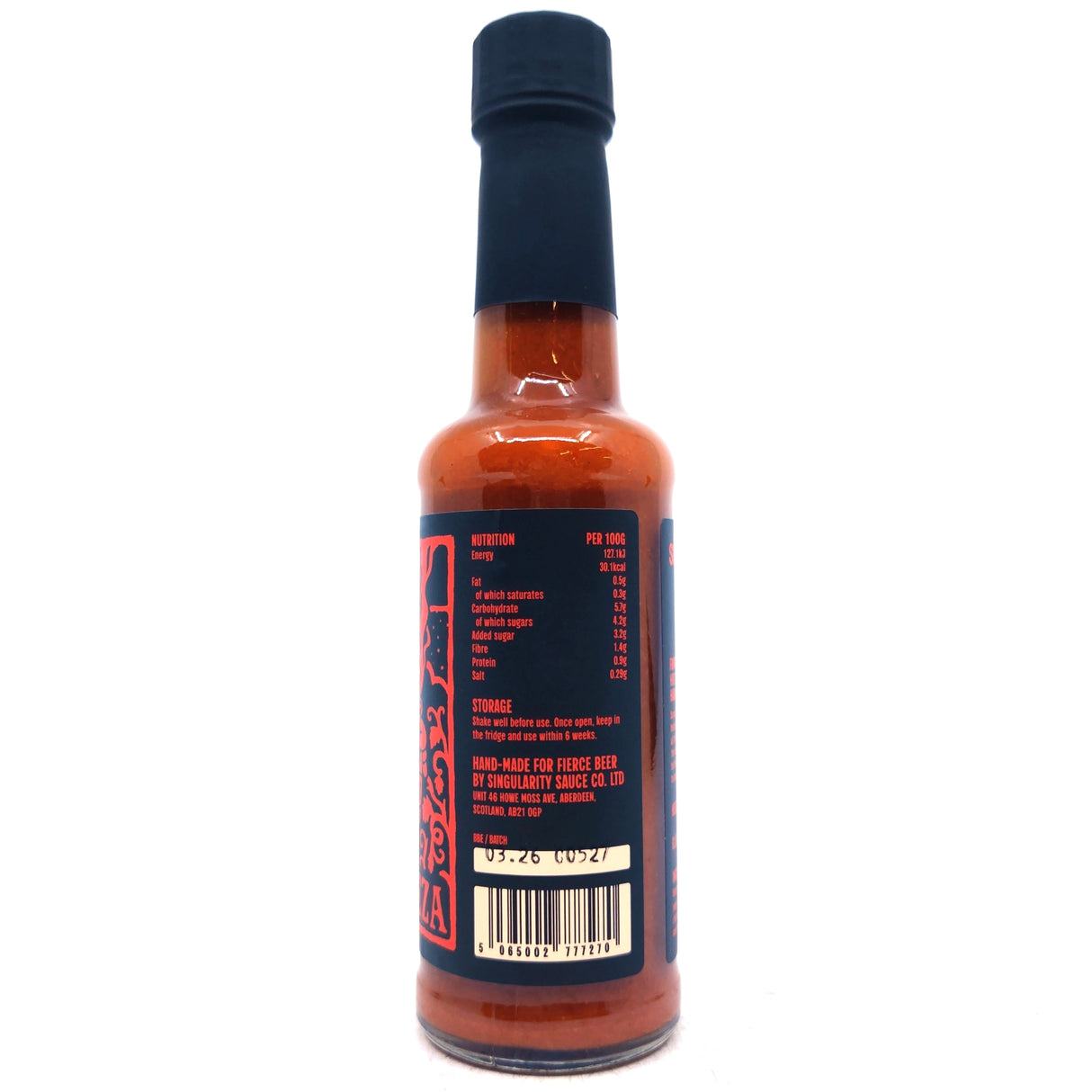 Singularity Sauce Co x Fierce Beer Fumar De Cerveza Hot Sauce (148ml)-Hop Burns & Black