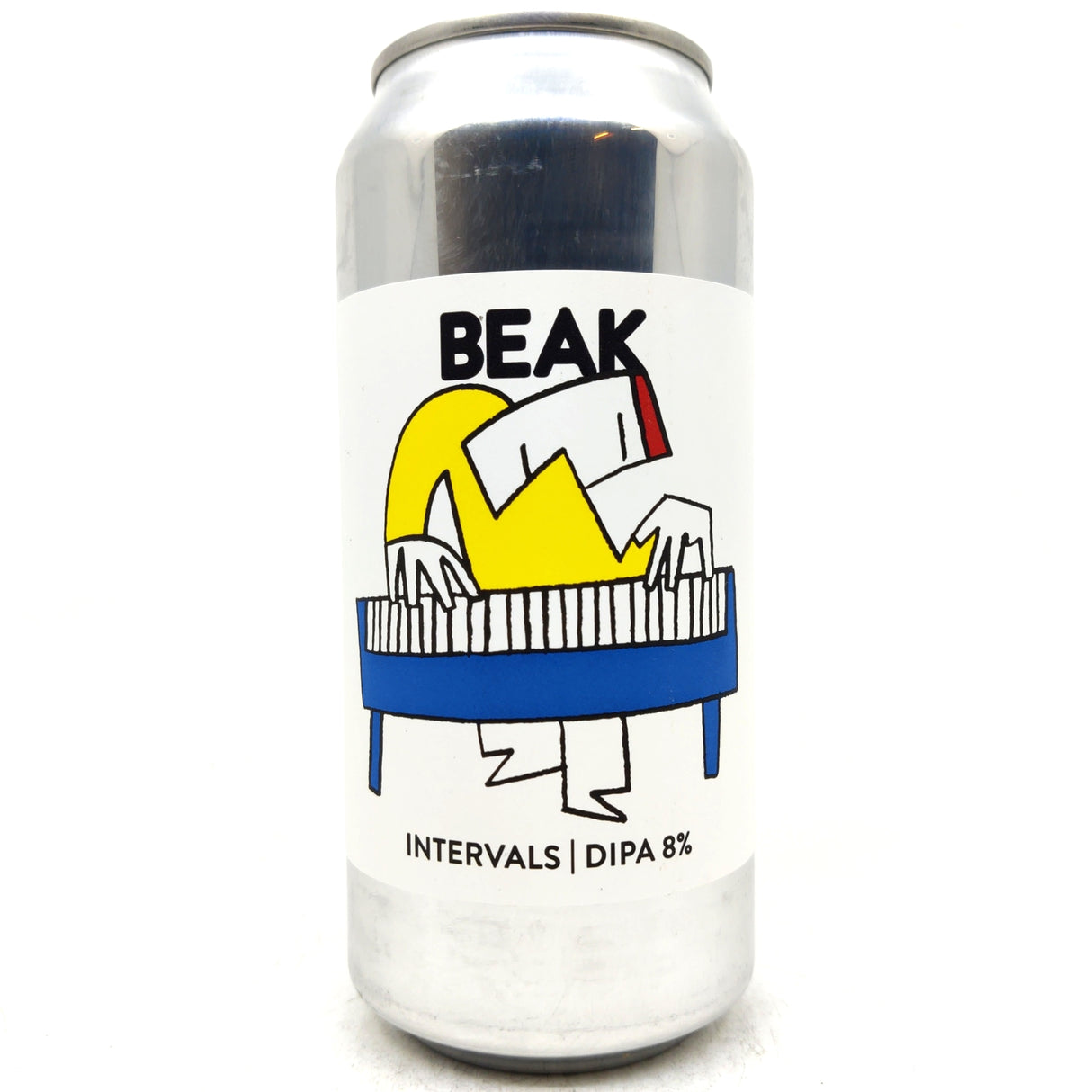 Beak Brewery Intervals Double IPA 8% (440ml can)-Hop Burns & Black