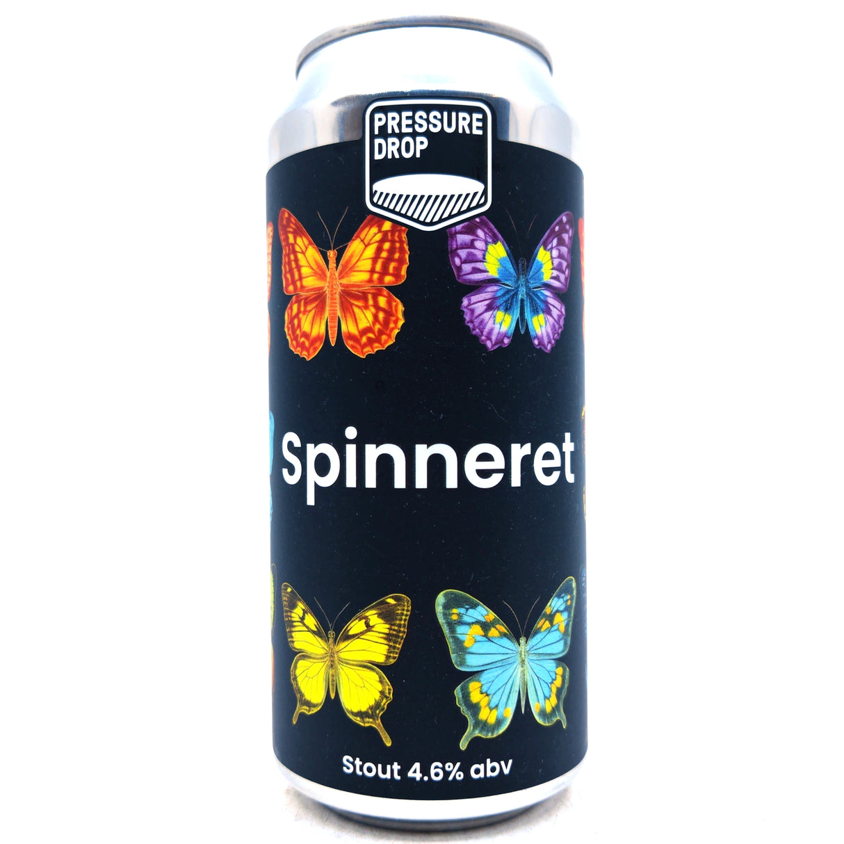 Pressure Drop Spinneret Stout 4.6% (440ml can)-Hop Burns & Black