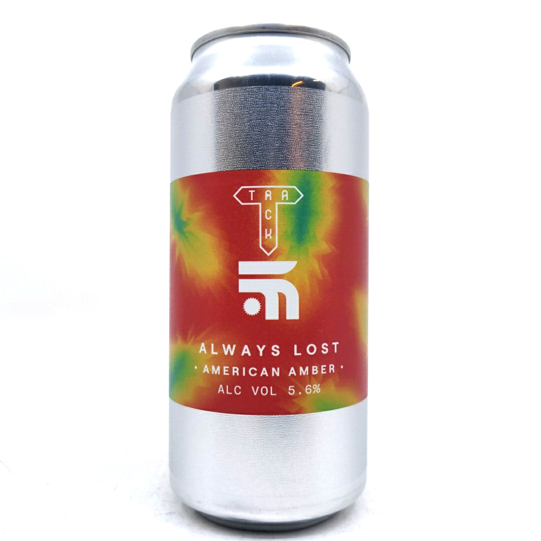 Track x Fast Fashion Always Lost American Amber Ale 5.6% (440ml can)-Hop Burns & Black