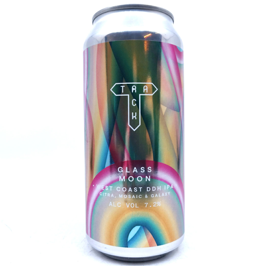 Track Glass Moon West Coast IPA 7.2% (440ml can)-Hop Burns & Black