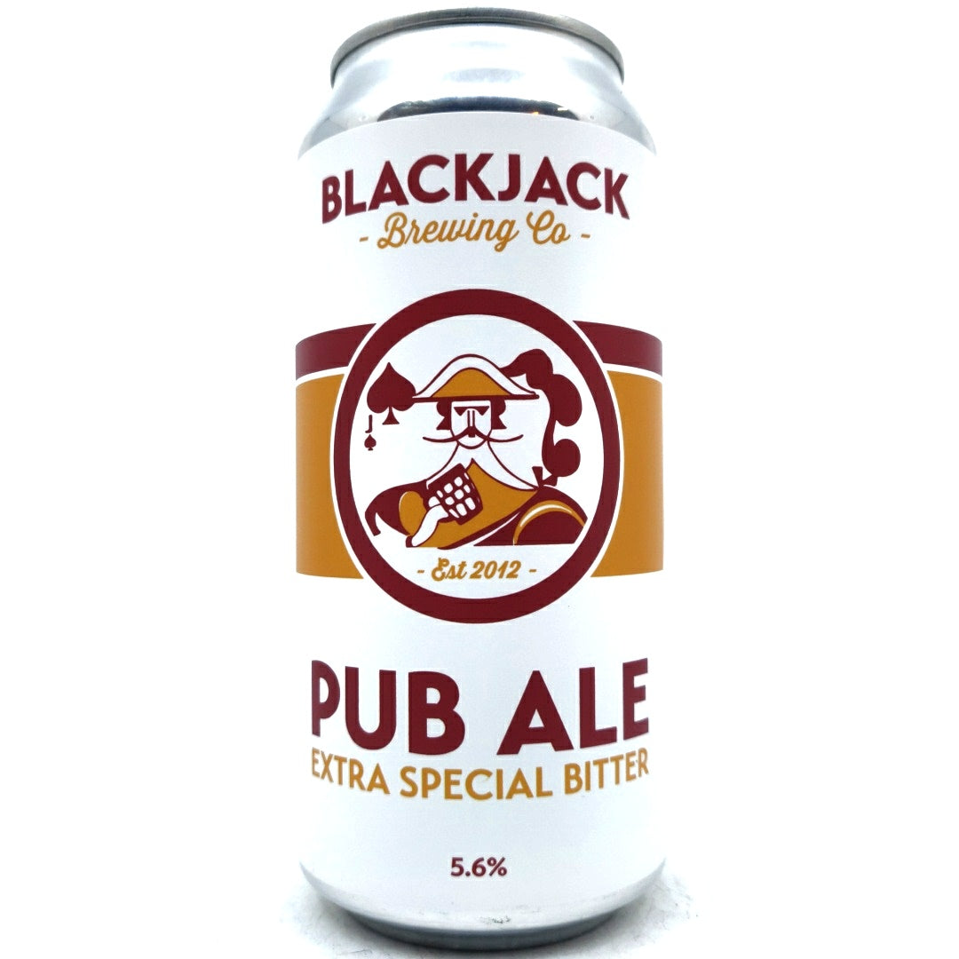 Blackjack Pub Ale Extra Special Bitter 5.6% (440ml can)-Hop Burns & Black