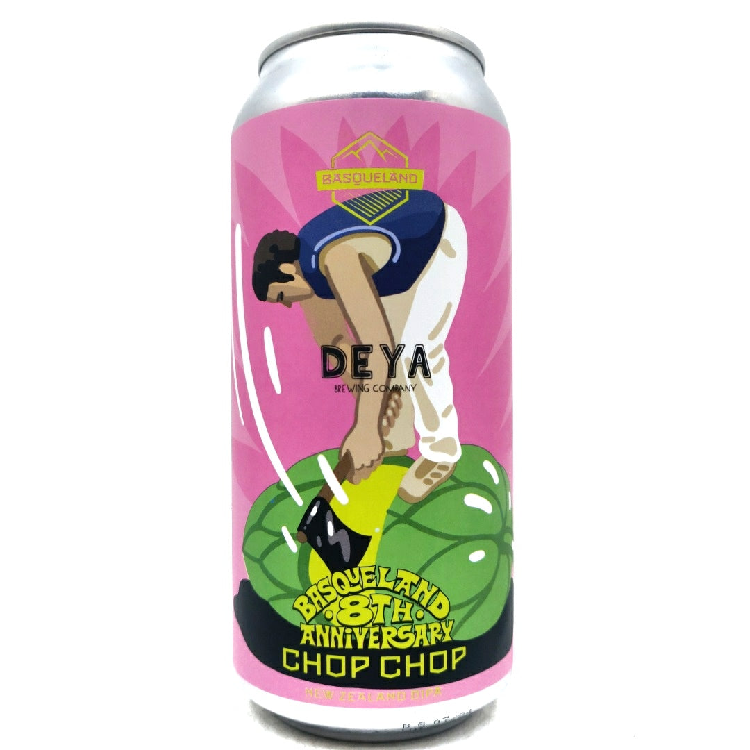 Basqueland x DEYA Chop Chop Double IPA 8% (440ml can)-Hop Burns & Black