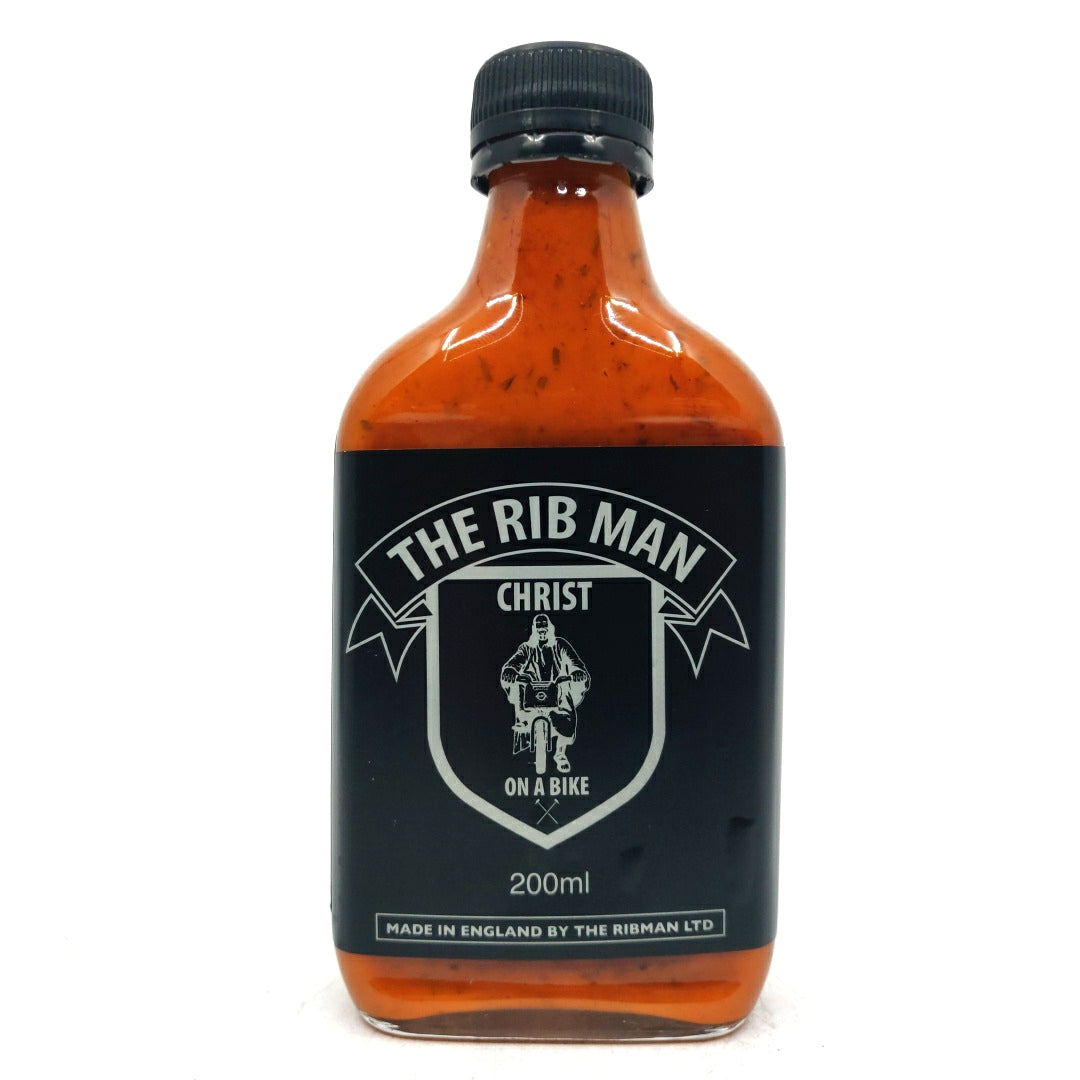 The Rib Man Christ On A Bike Hot Sauce (200ml)-Hop Burns & Black