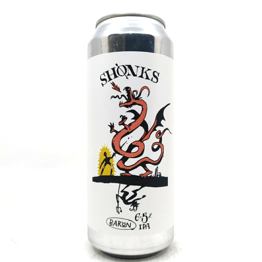 Baron Brewing Shonks IPA 2025 6.5% (500ml can)-Hop Burns & Black