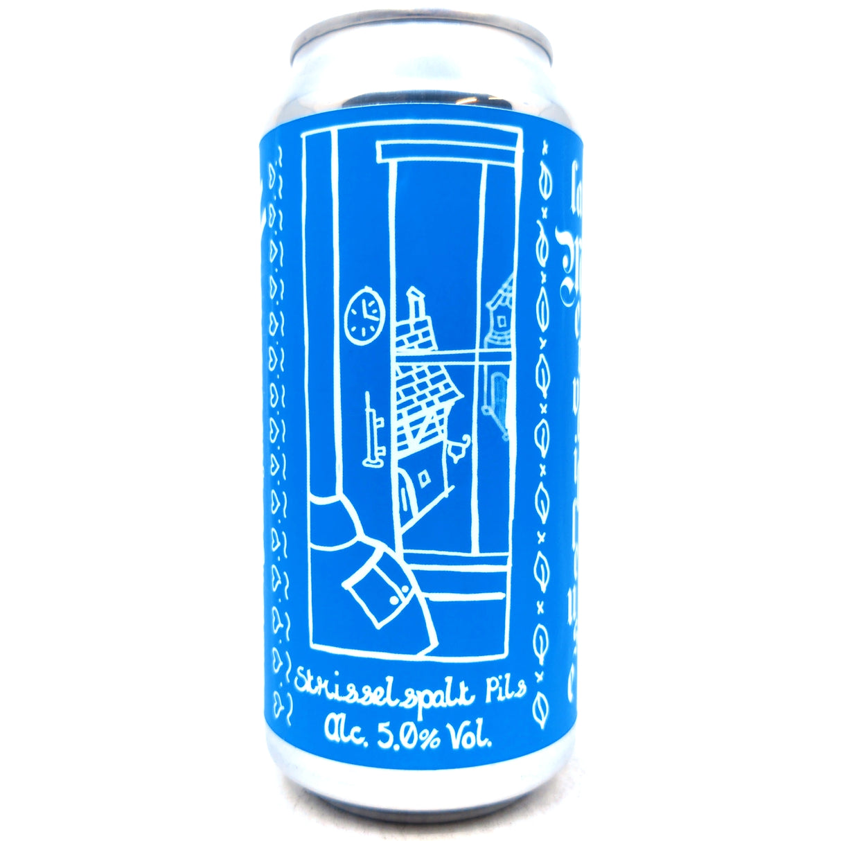 St Mars La Merveilleuse Strisselspalt Alsace Pilsner 5% (440ml can)-Hop Burns & Black