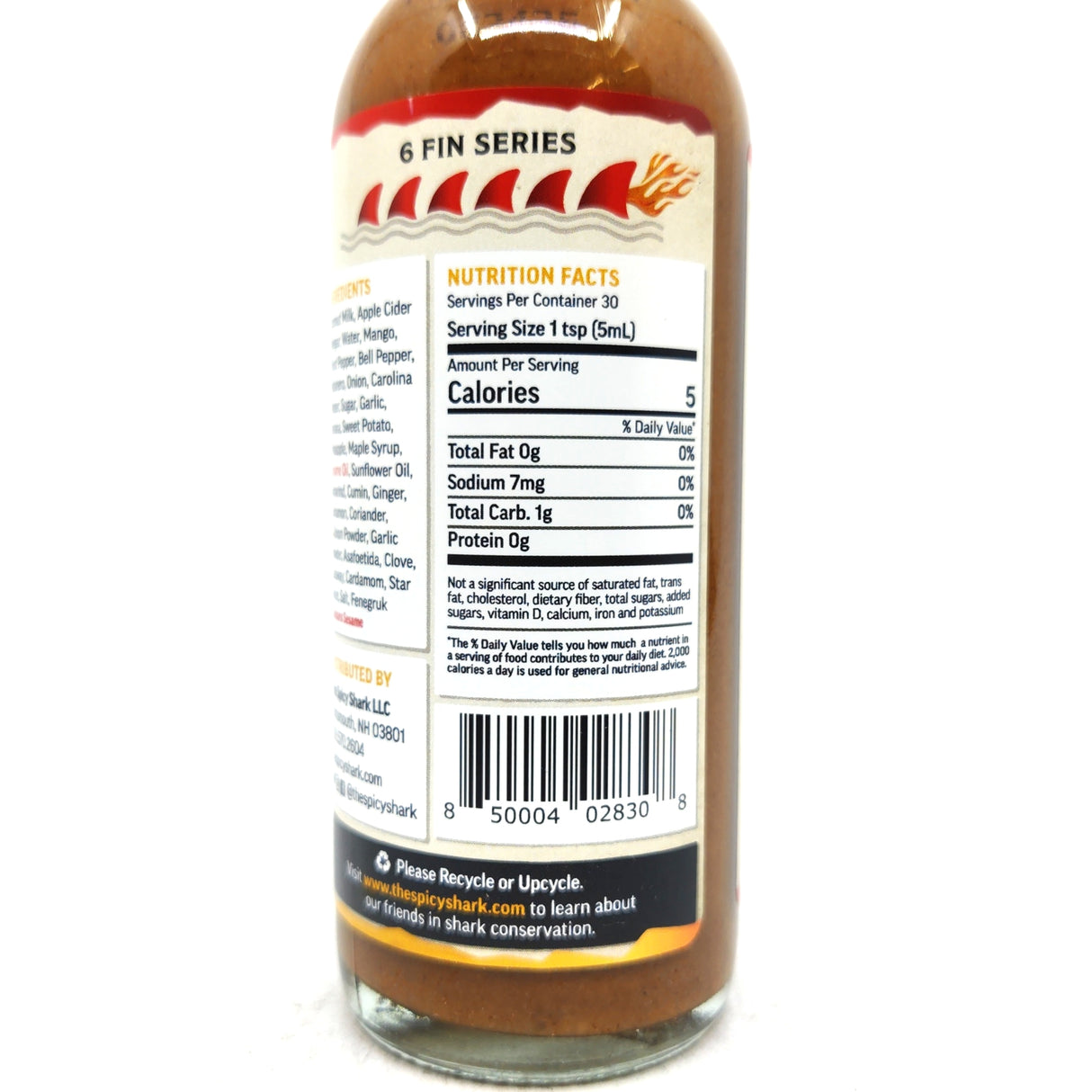 The Spicy Shark Mako Snake Hot Sauce (148ml)-Hop Burns & Black