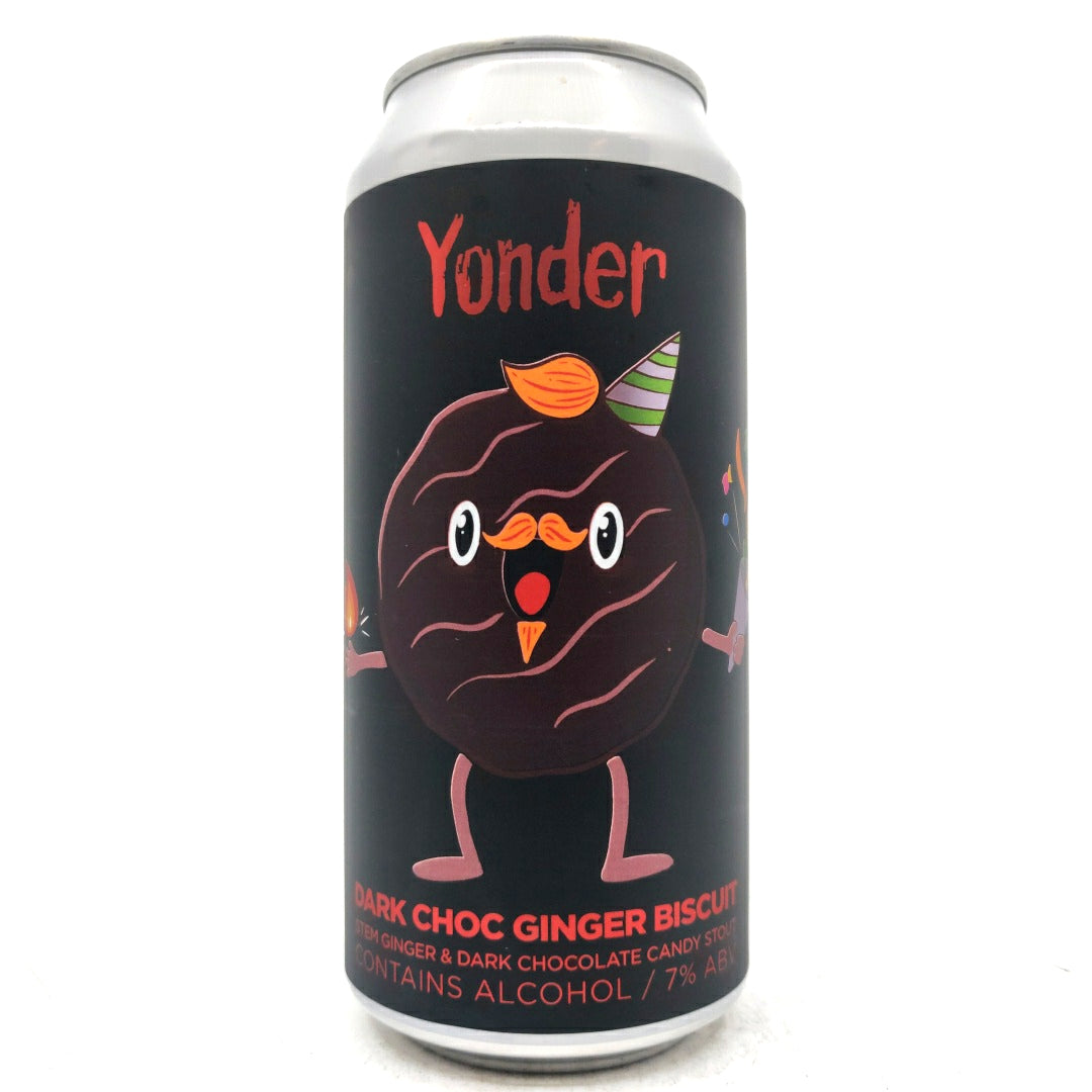 Yonder Dark Choc Ginger Biscuit Stout 7% (440ml can)-Hop Burns & Black