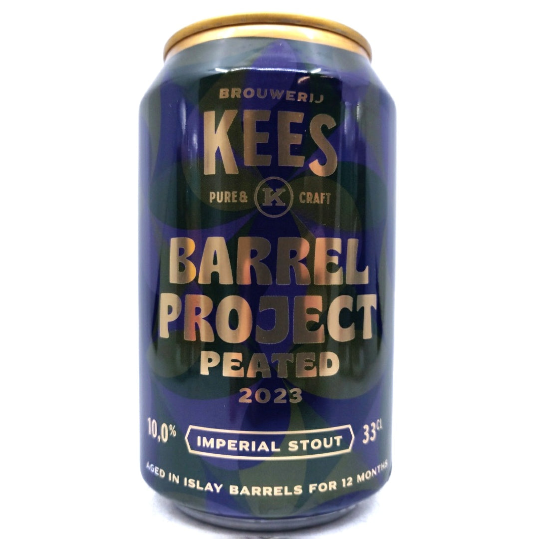 Kees Barrel Project 2023 Peated Imperial Stout 10% (330ml can)-Hop Burns & Black