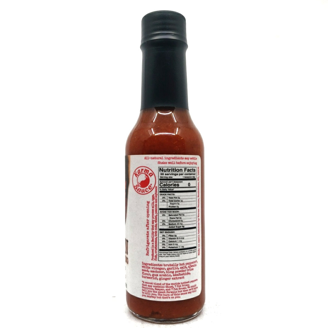 Karma Sauce Burn After Eating Hot Sauce (148ml)-Hop Burns & Black