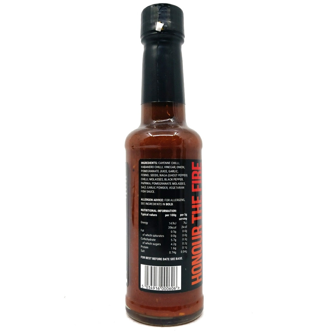Jaz Coleman Honour The Fire Hot Sauce (140ml)-Hop Burns & Black