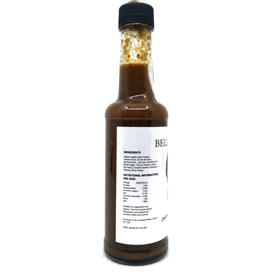 Bella Pepper Jerk Hot Sauce (150ml)-Hop Burns & Black