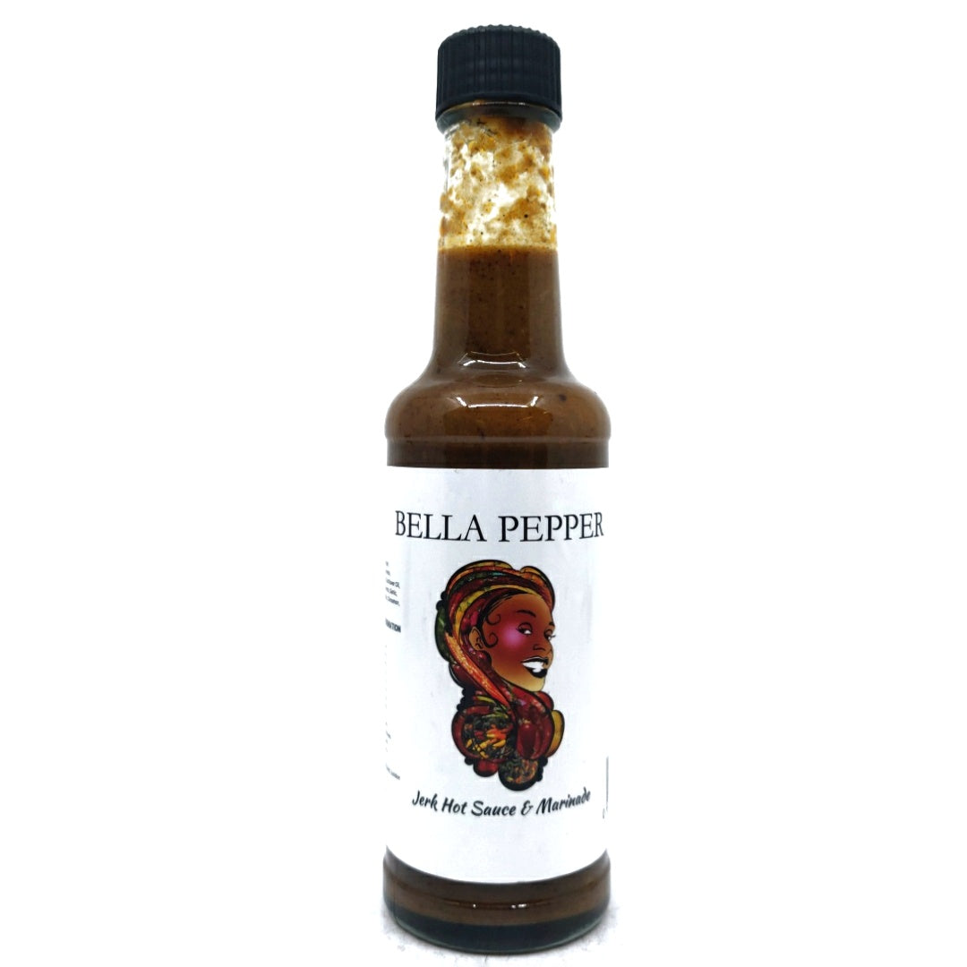 Bella Pepper Jerk Hot Sauce (150ml)-Hop Burns & Black