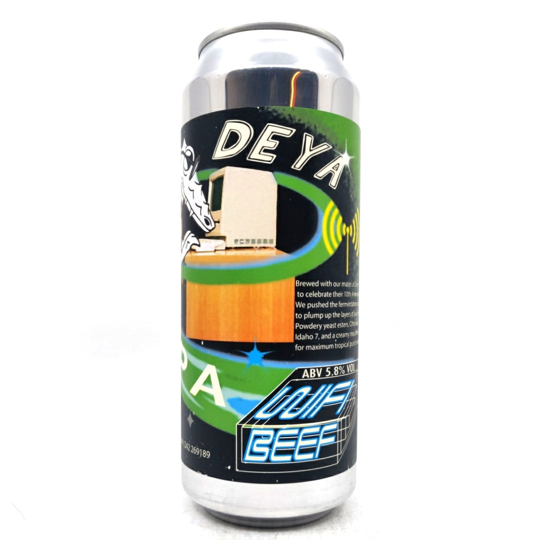 DEYA x Siren WiFi Beef IPA 5.8% (500ml can)-Hop Burns & Black