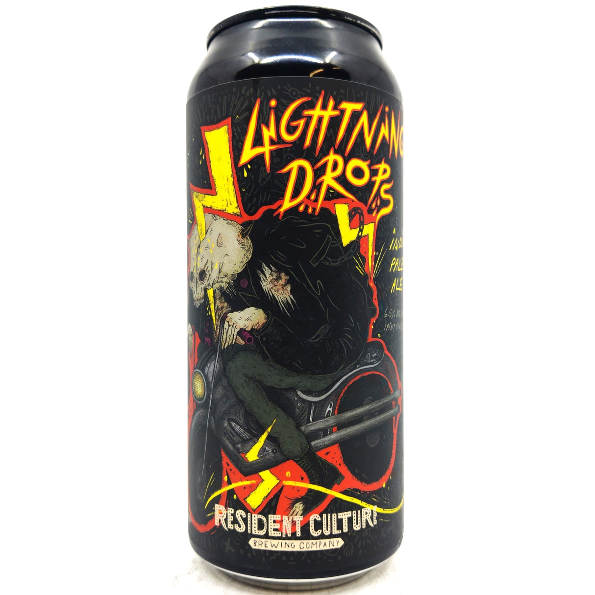 Resident Culture Lightning Drops IPA 6.5% (473ml can)-Hop Burns & Black