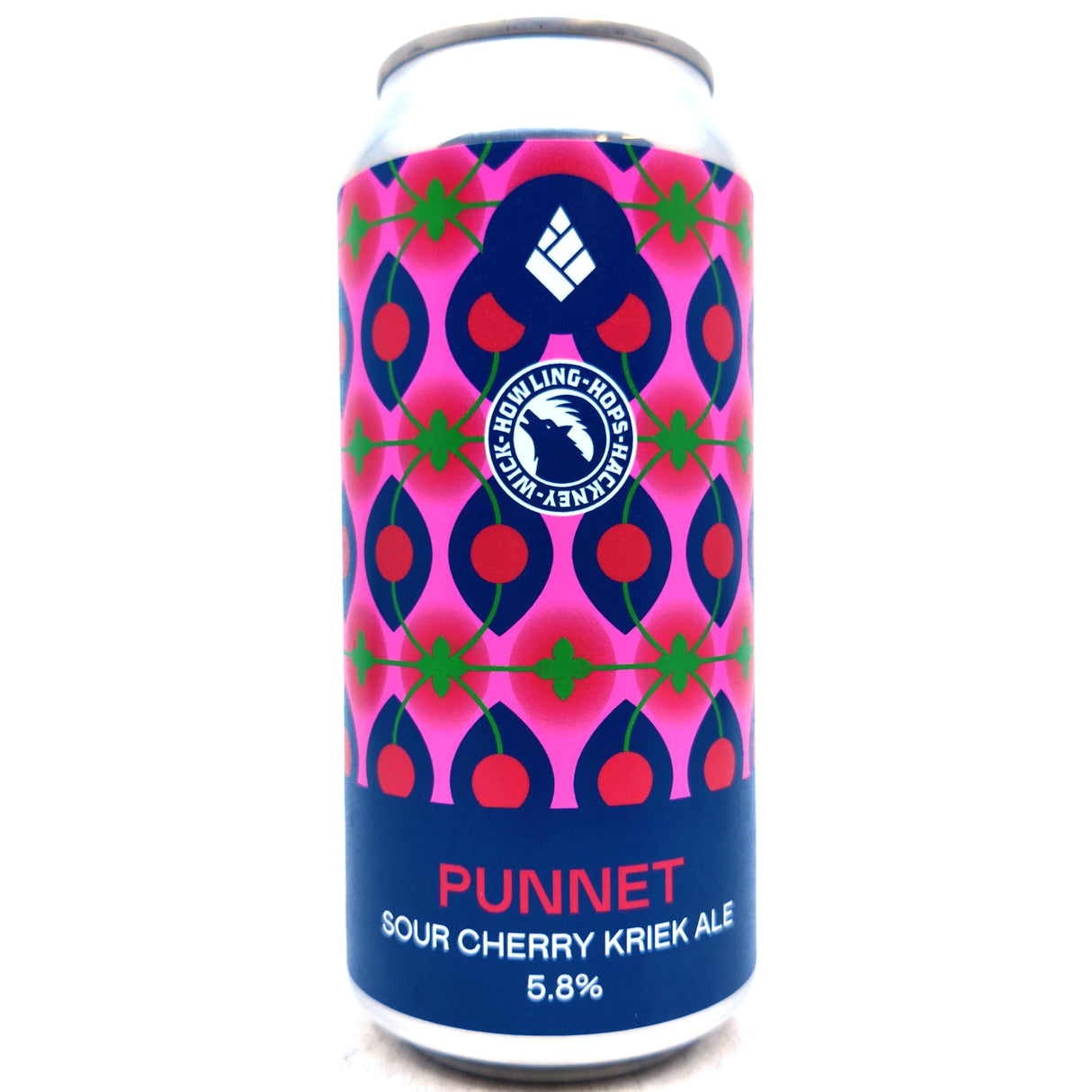 Drop Project x Howling Hops Punnet Sour Cherry Kriek Ale 5.5% (440ml can)-Hop Burns & Black