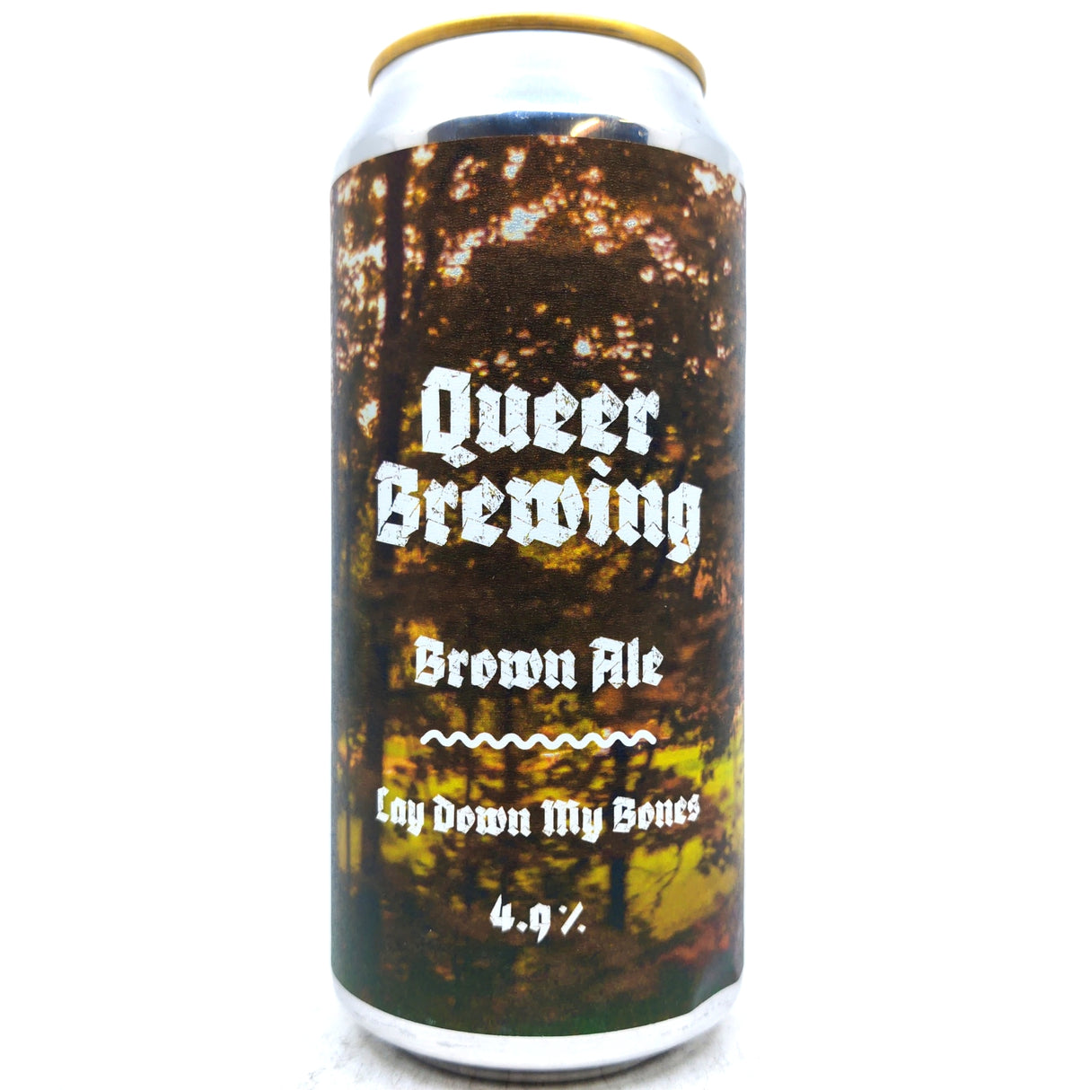 Queer Brewing Lay Down My Bones Brown Ale 4.9% (440ml can)-Hop Burns & Black