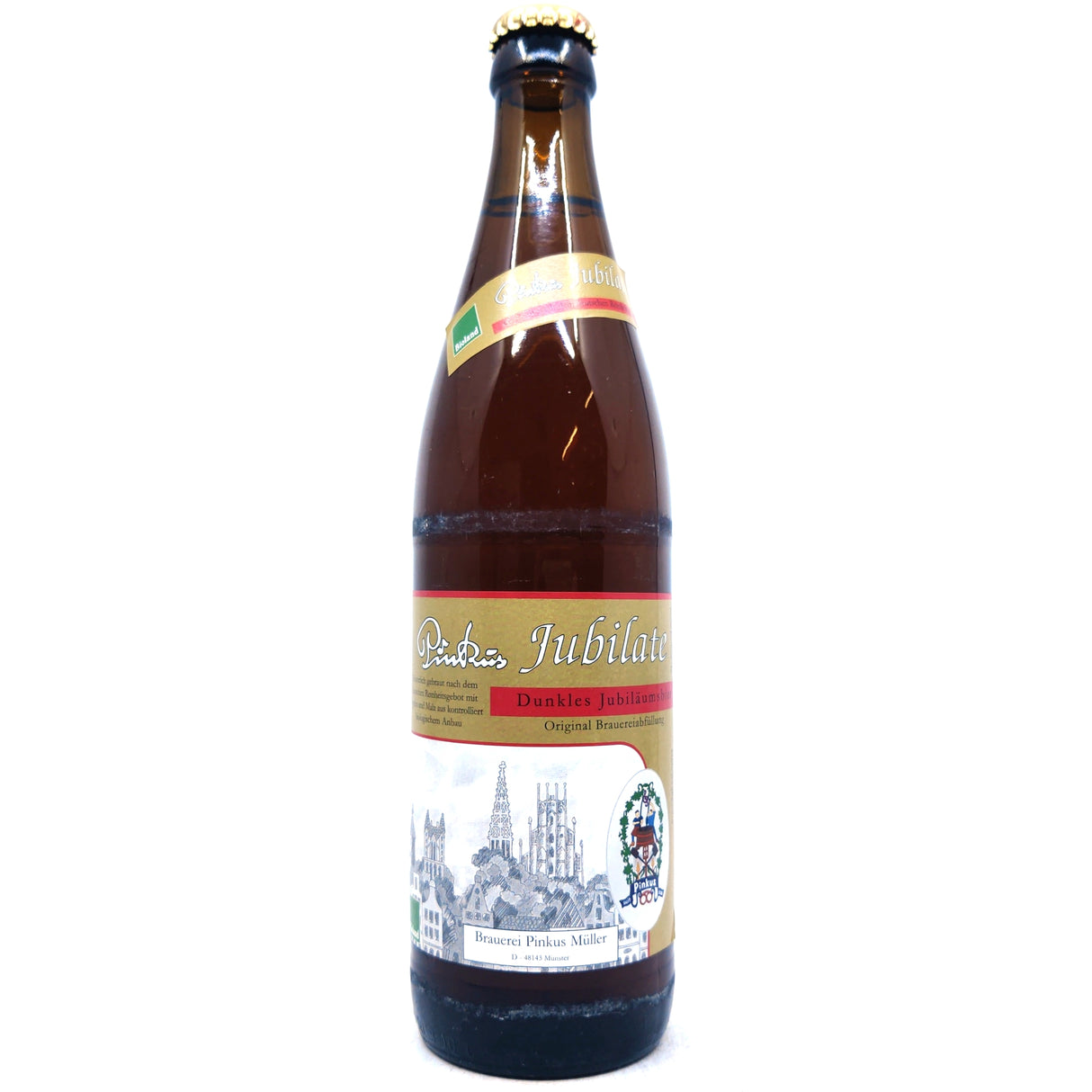 Pinkus Muller Jubilate Vollbier 5.3% (500ml)-Hop Burns & Black