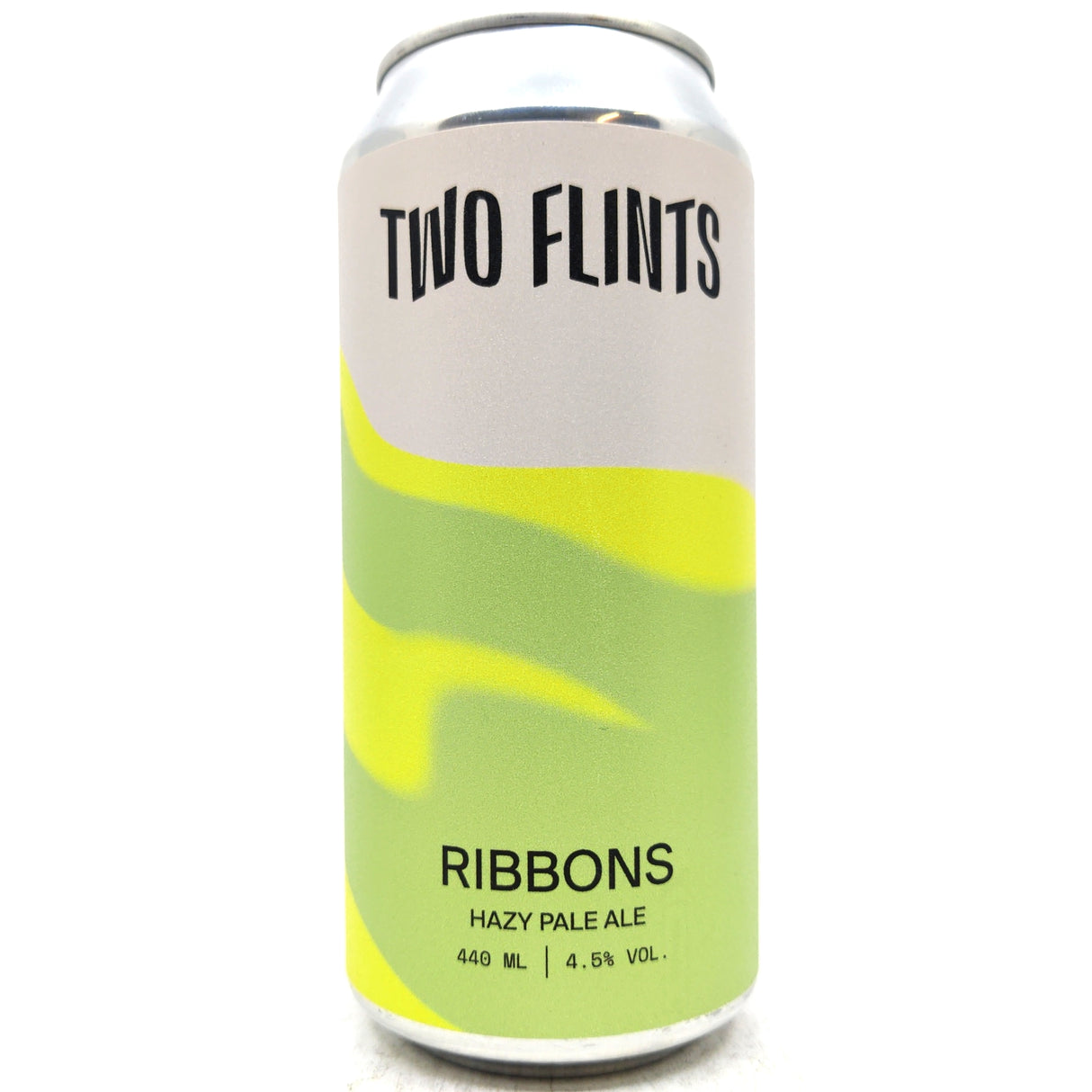 Two Flints Ribbons Hazy Pale Ale 4.5% (440ml can)-Hop Burns & Black