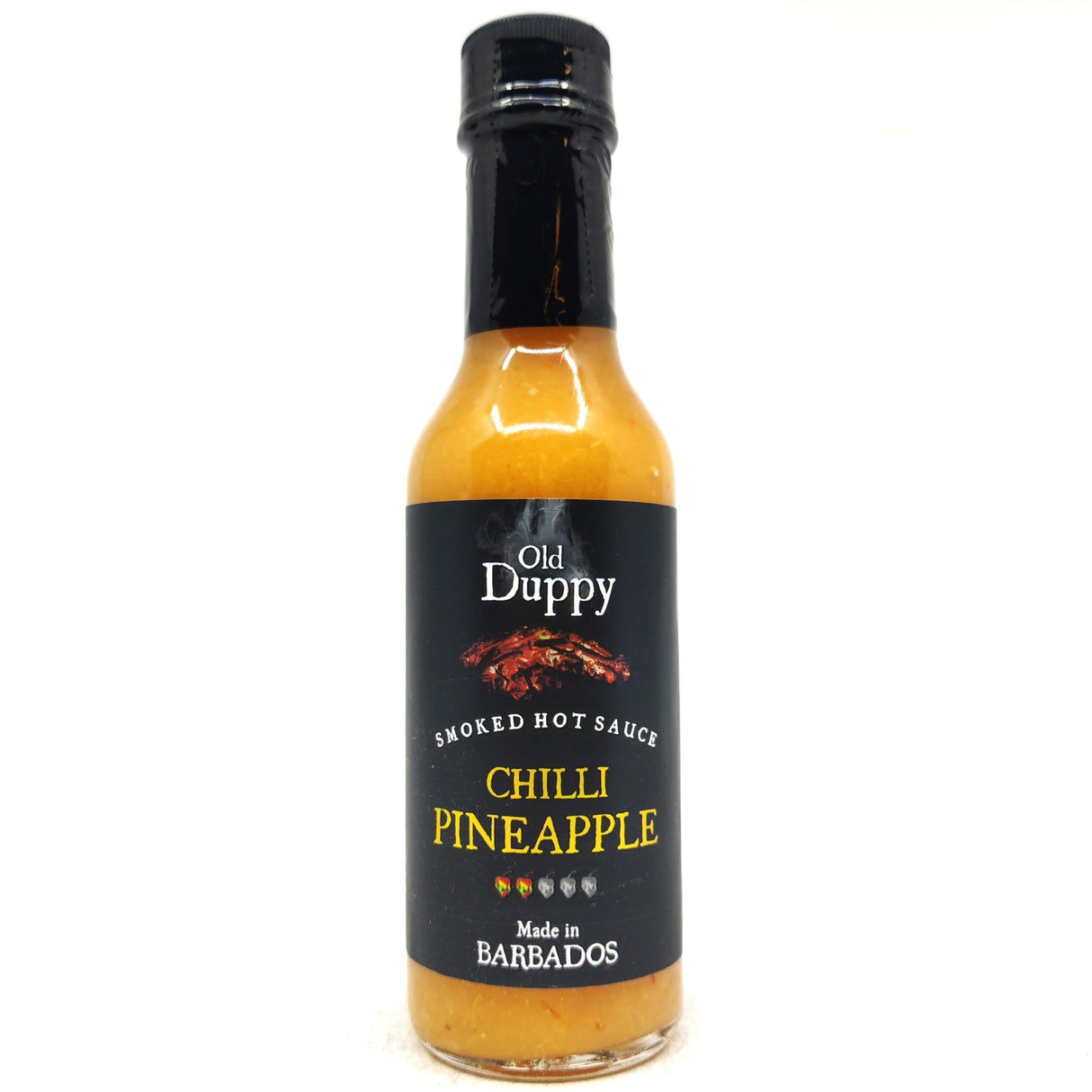 Old Duppy Chilli Pineapple Smoked Pepper Sauce (150ml)-Hop Burns & Black