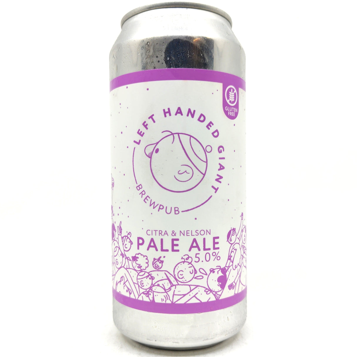 Left Handed Giant Brewpub Citra & Nelson Pale Ale 5% (440ml can)-Hop Burns & Black