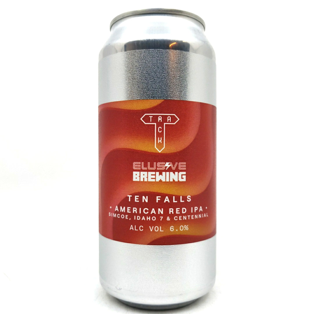 Track x Elusive Ten Falls American Red IPA 6% (440ml can)-Hop Burns & Black