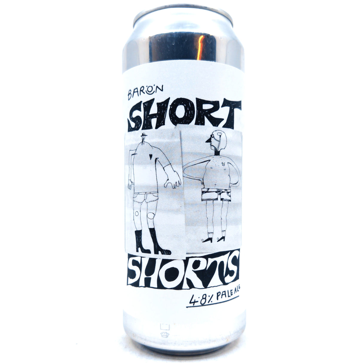 Baron Brewing x Craft Beer Channel Short Shorts Pale Ale 4.8% (500ml can)-Hop Burns & Black