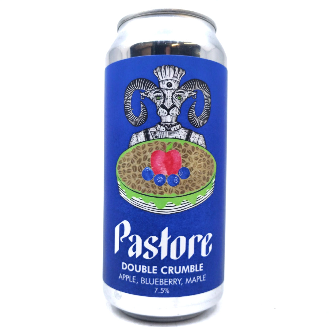 Pastore Double Crumble Apple Blueberry Maple Pastry Sour 7.5% (440ml can)-Hop Burns & Black