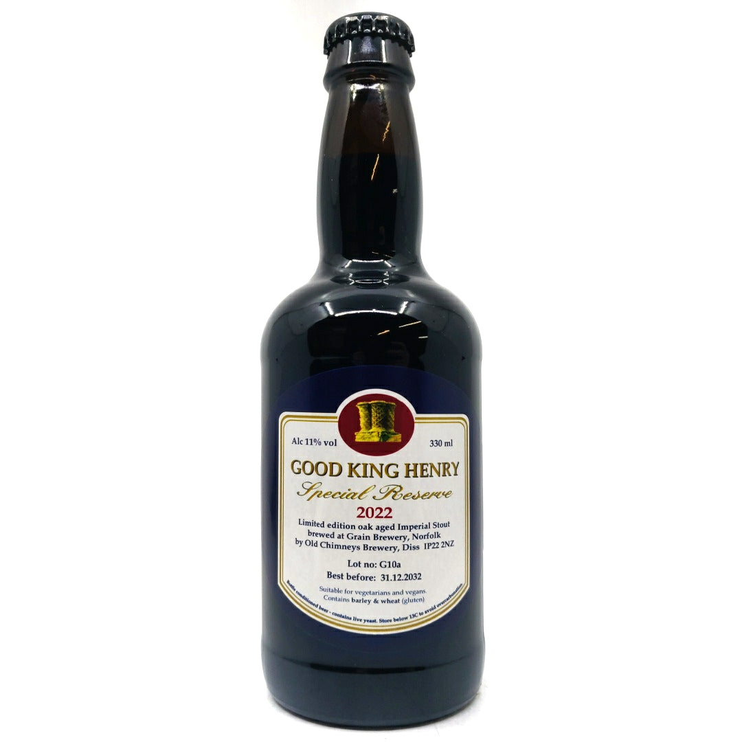 Old Chimneys Good King Henry Special Reserve 2022 Imperial Stout 11% (330ml)-Hop Burns & Black