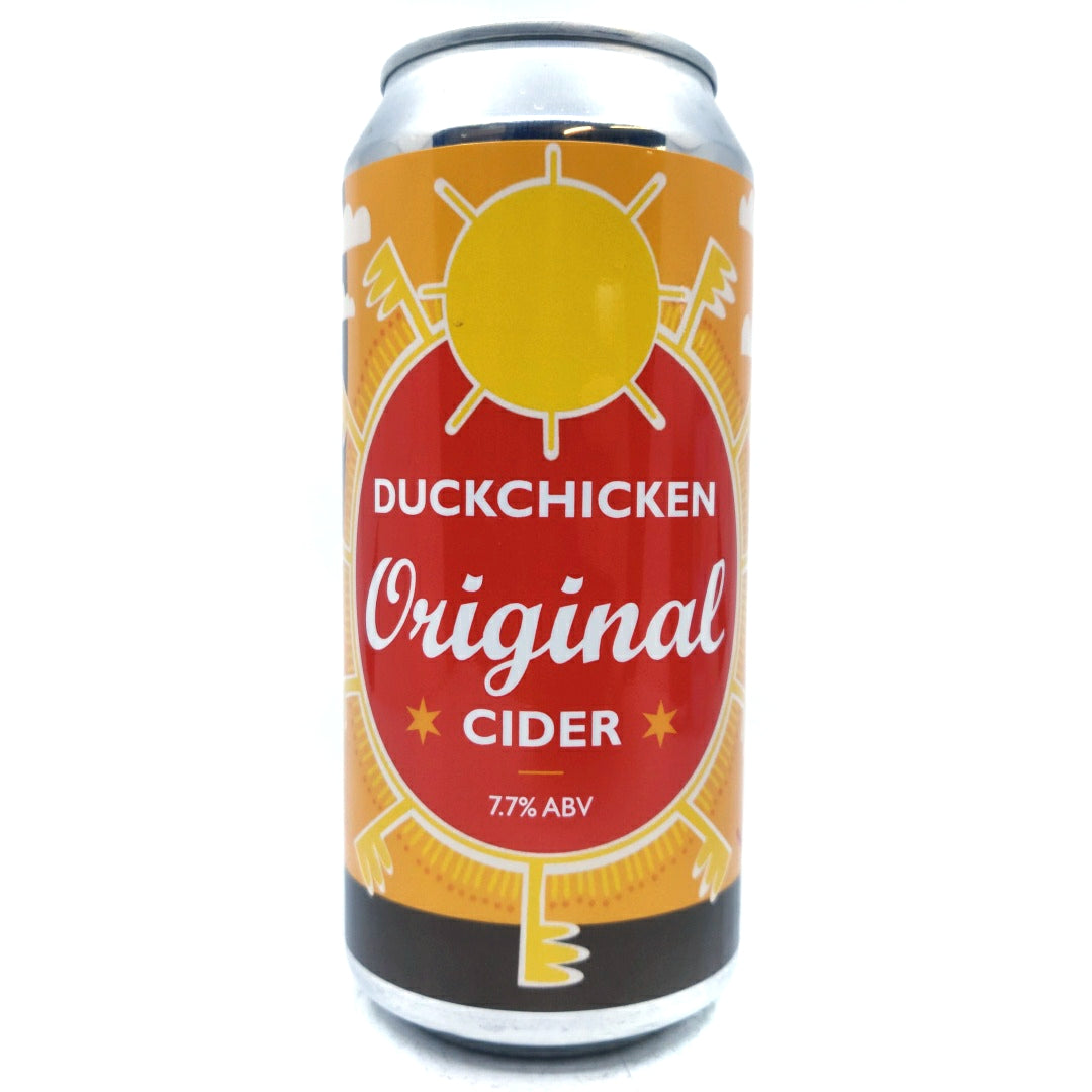 Duckchicken Original Sparkling Cider 7.7% (440ml can)-Hop Burns & Black