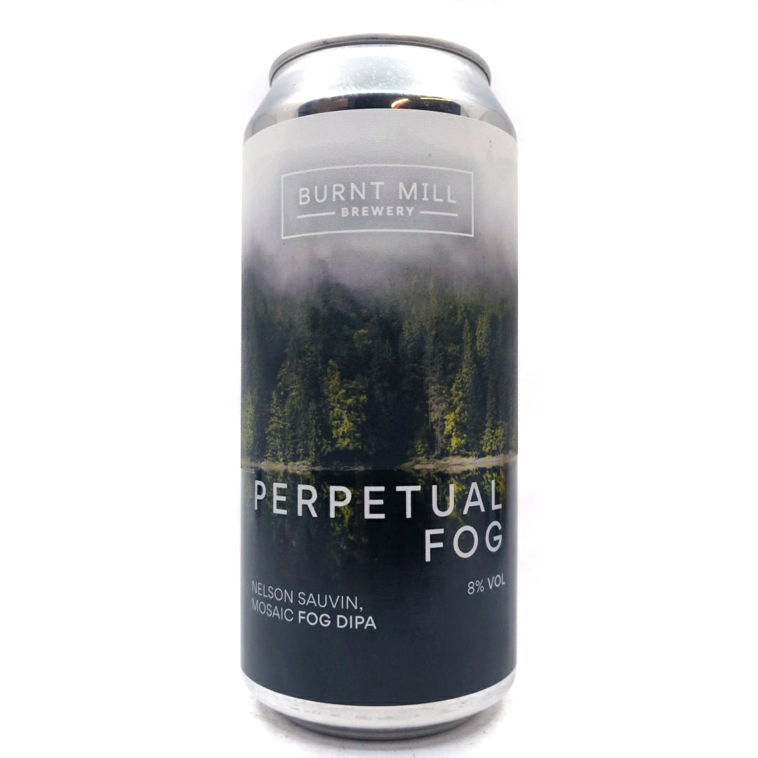 Burnt Mill Perpetual Fog Double IPA 8% (440ml can)-Hop Burns & Black